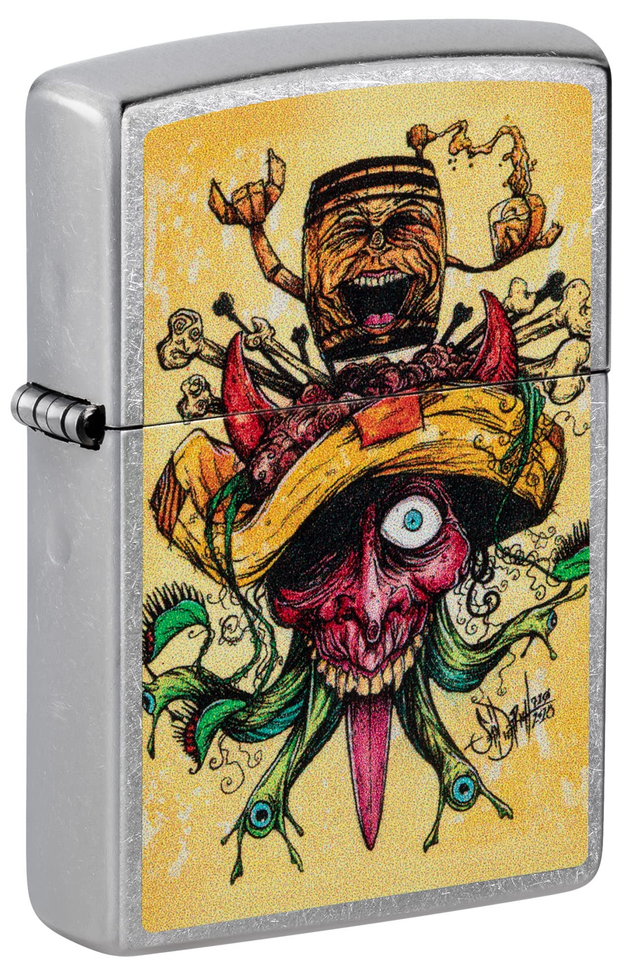 Encendedor De Bolsillo Zippo Sean Dietrich Devil Bull Design - Venta Internacional.