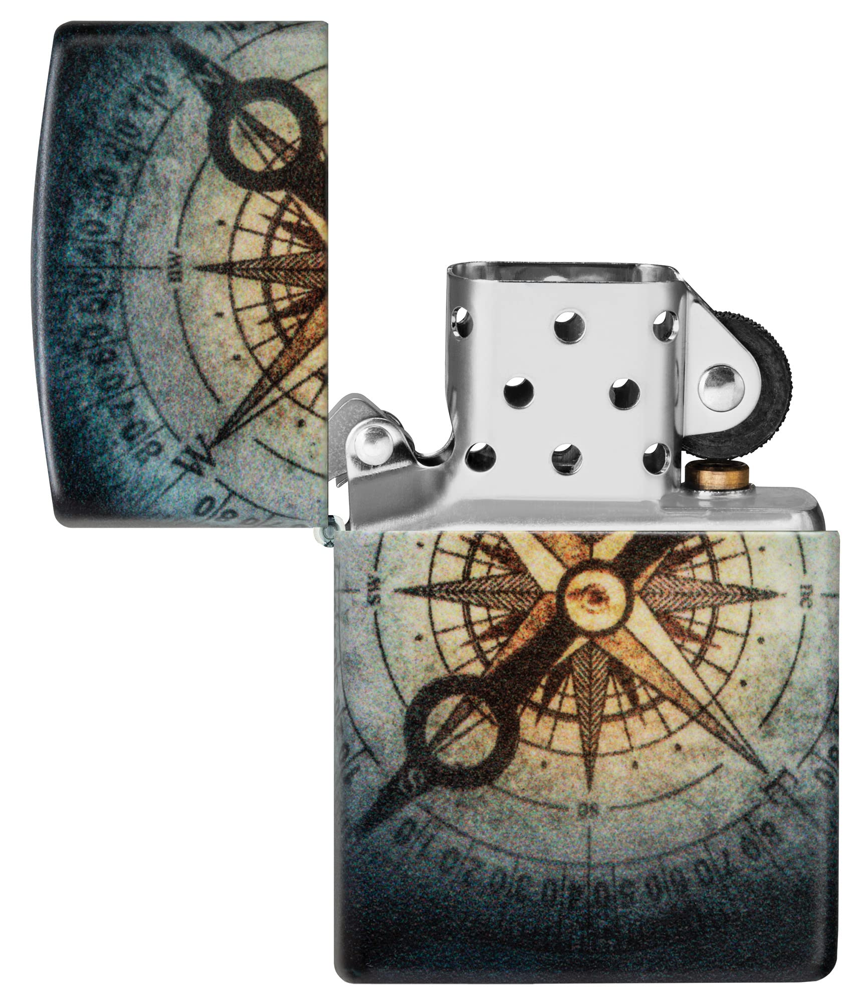 Foto 8 pulgar | Mechero De Bolsillo Zippo Compass Ghost Design 540 Que Brilla En La Oscuridad - Venta Internacional.
