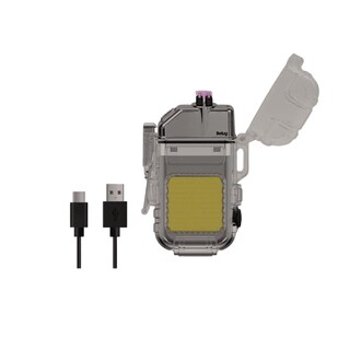 Foto 4 | Plasma Recargable Usb C Impermeable Lampara Belug, Transparente/negro
