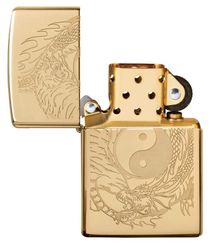 Foto 5 pulgar | Encendedor De Bolsillo Zippo Con Diseño De Tigre Y Dragón - Venta Internacional.