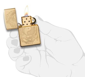 Foto 5 | Encendedor De Bolsillo Zippo Con Diseño De Tigre Y Dragón - Venta Internacional.