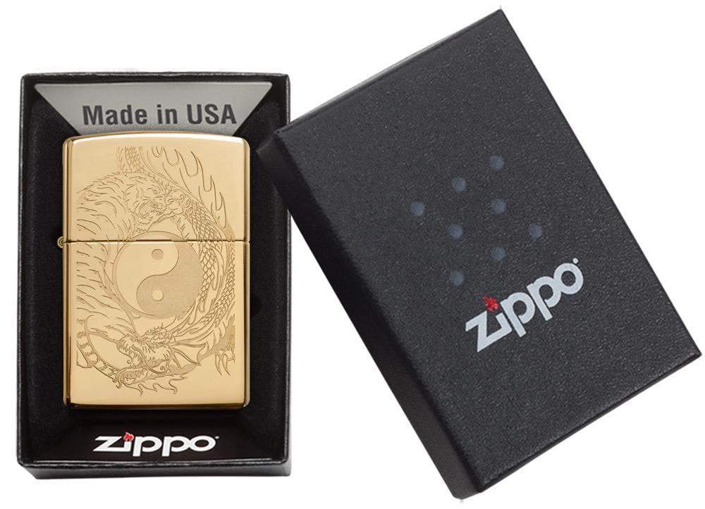 Foto 7 pulgar | Encendedor De Bolsillo Zippo Con Diseño De Tigre Y Dragón - Venta Internacional.
