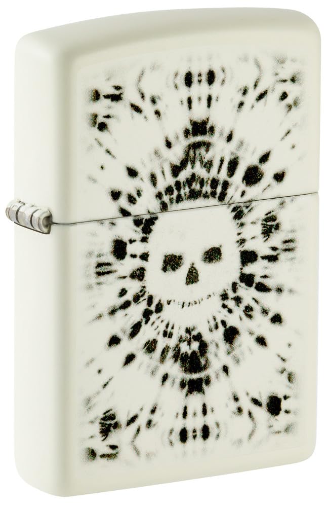 Mechero De Bolsillo Zippo Con Diseño De Calavera Brillante Que Brilla En La Oscuridad - Venta Internacional.