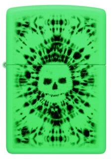 Foto 2 | Mechero De Bolsillo Zippo Con Diseño De Calavera Brillante Que Brilla En La Oscuridad - Venta Internacional.