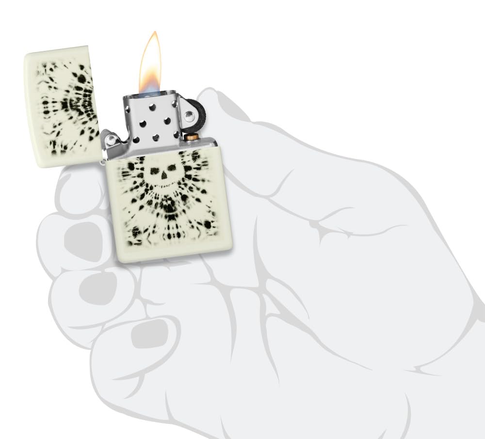 Foto 5 pulgar | Mechero De Bolsillo Zippo Con Diseño De Calavera Brillante Que Brilla En La Oscuridad - Venta Internacional.
