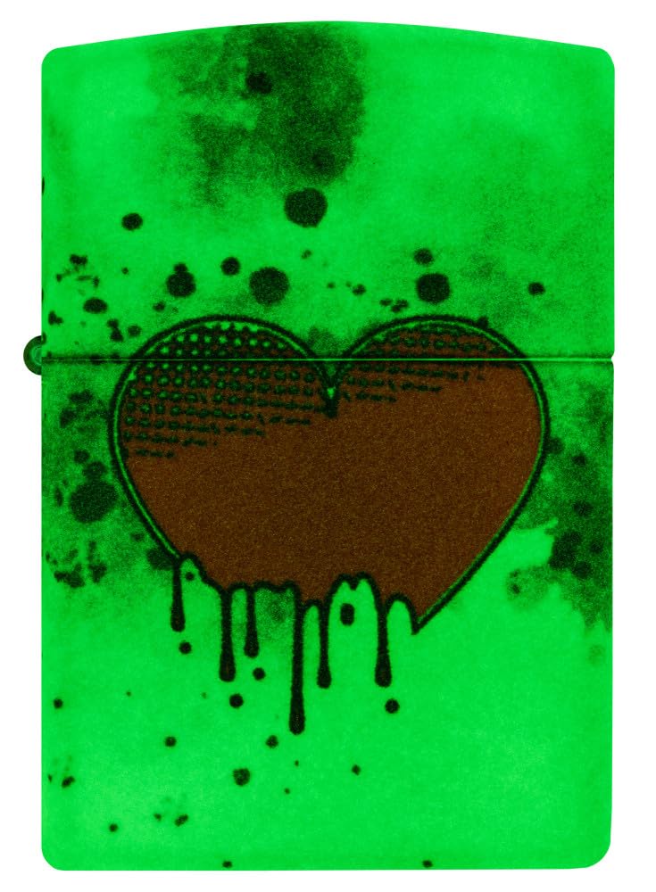 Foto 2 | Mechero De Bolsillo Zippo Love Drip Design, 540 Colores Que Brillan En La Oscuridad - Venta Internacional.