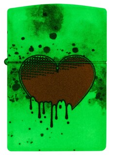 Foto 2 | Mechero De Bolsillo Zippo Love Drip Design, 540 Colores Que Brillan En La Oscuridad - Venta Internacional.