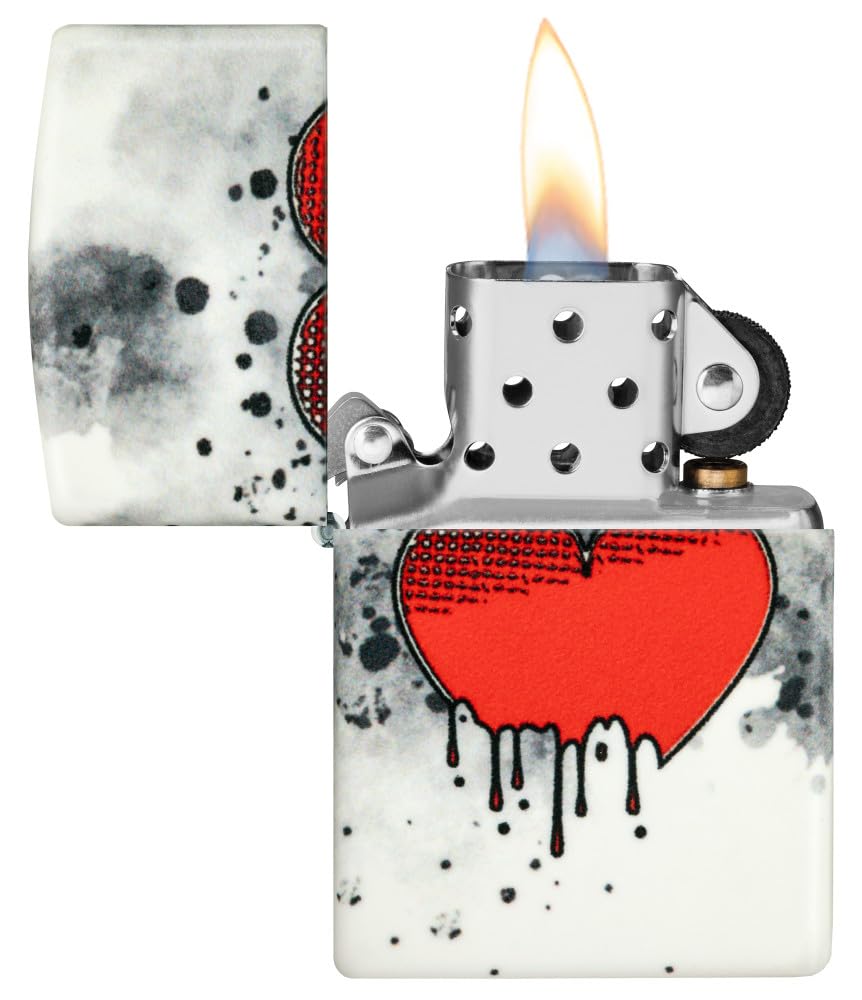 Foto 5 pulgar | Mechero De Bolsillo Zippo Love Drip Design, 540 Colores Que Brillan En La Oscuridad - Venta Internacional.
