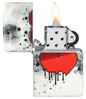 Foto 4 | Mechero De Bolsillo Zippo Love Drip Design, 540 Colores Que Brillan En La Oscuridad - Venta Internacional.