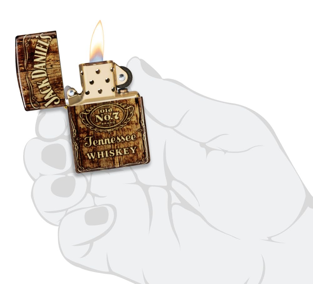 Foto 6 | Encendedor De Bolsillo Zippo Jack Daniel's  Barrel Design 540 Brass - Venta Internacional.