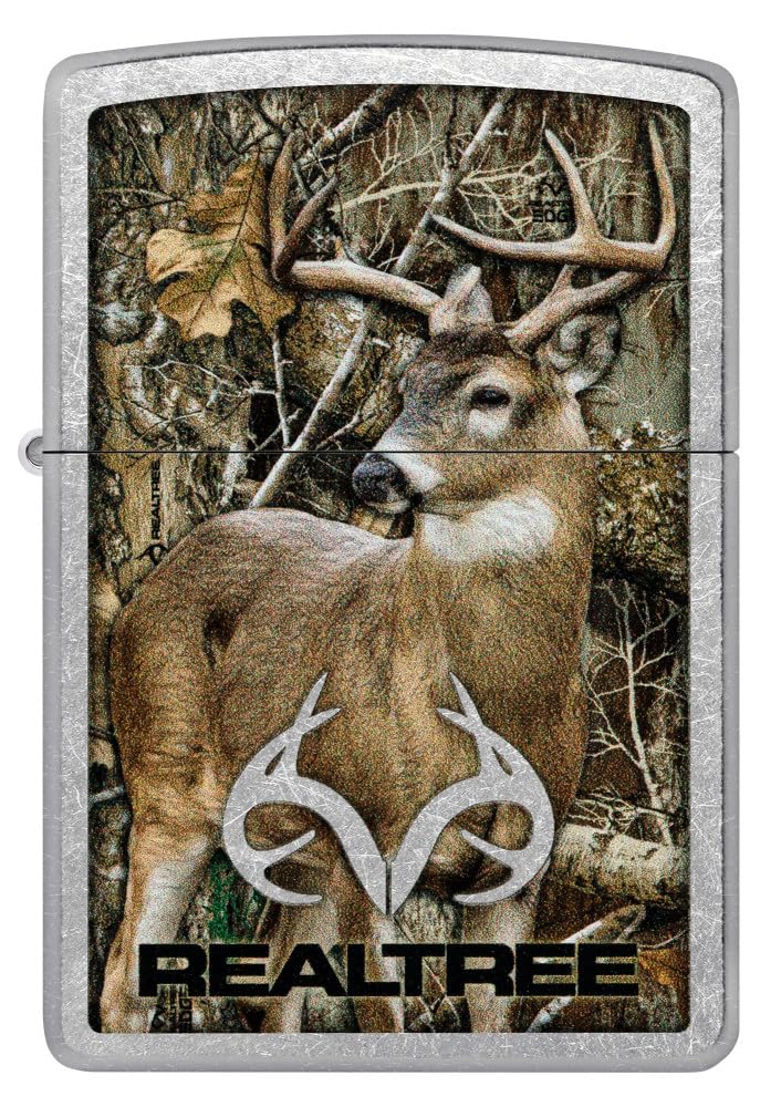 Foto 2 | Mechero De Bolsillo Zippo Realtree Buck Design Street Chrome - Venta Internacional.