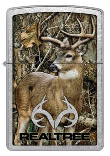 Foto 2 | Mechero De Bolsillo Zippo Realtree Buck Design Street Chrome - Venta Internacional.