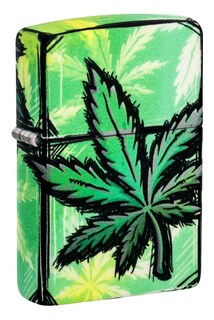 Foto 1 | Mechero De Bolsillo Zippo Con Diseño De Hojas Brillantes, 540 Colores Brillantes - Venta Internacional.