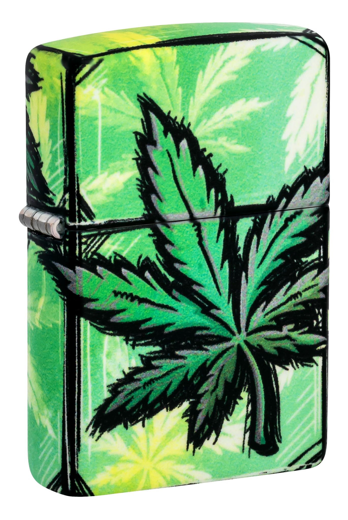 Foto 3 pulgar | Mechero De Bolsillo Zippo Con Diseño De Hojas Brillantes, 540 Colores Brillantes - Venta Internacional.