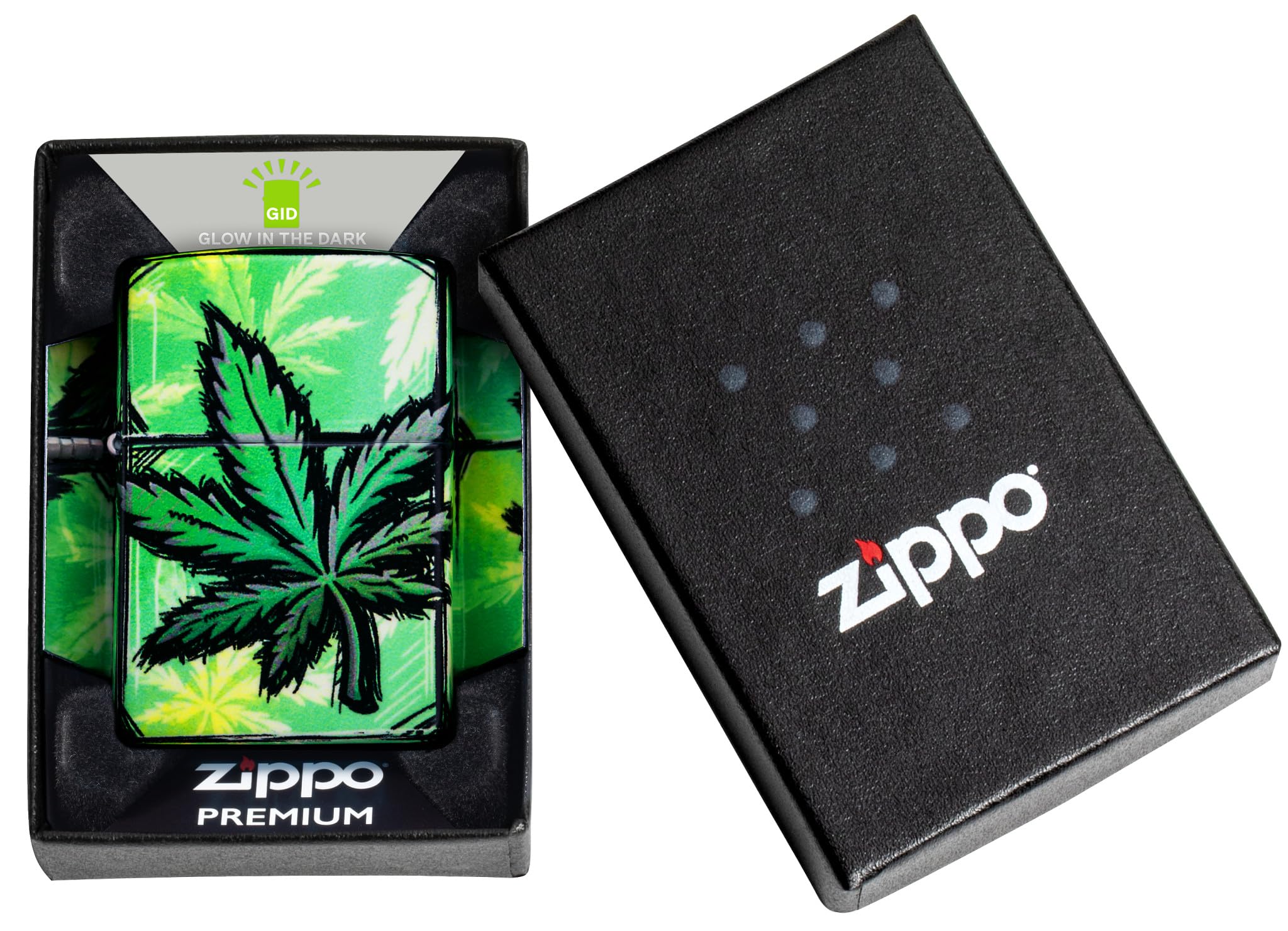 Foto 6 | Mechero De Bolsillo Zippo Con Diseño De Hojas Brillantes, 540 Colores Brillantes - Venta Internacional.