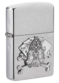 Foto 1 | Mechero Zippo Cromo Cepillado - Venta Internacional