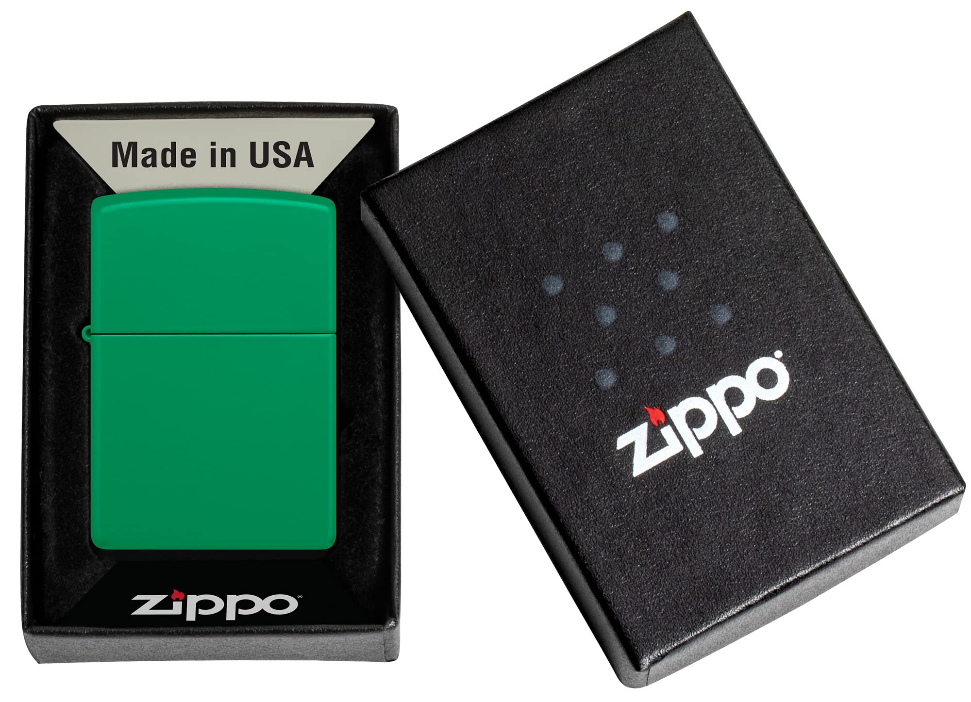 Foto 7 pulgar | Mechero De Bolsillo Zippo Grass Green Matte Classic - Venta Internacional
