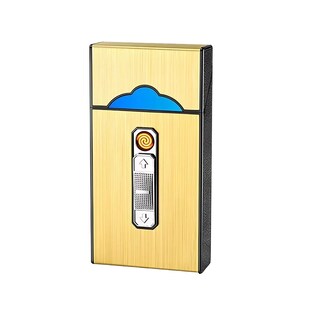 Foto 1 | Cigarrera con Encendedor Electrónico Belug color Dorado