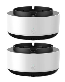 Foto 1 | Cenicero 2 En 1,cenicero Con Purificador De Aire 2 Pcs Blanco/negro