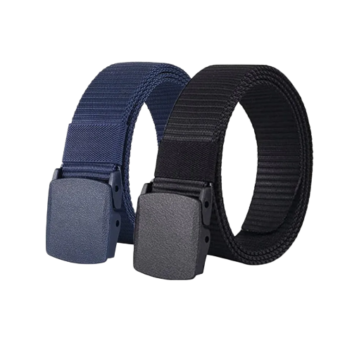 Cinturones Tácticos De Nylon  2 Pz Azul y Negro