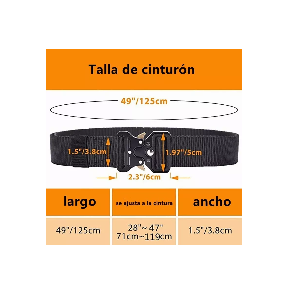 Foto 4 | Cinturón Táctico Eo Safe Imports Esi6234 Ajustable color Verde