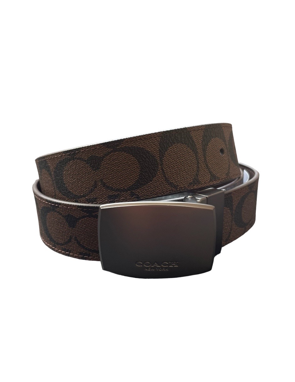 Cinturón Coach Café Monogram Unitalla