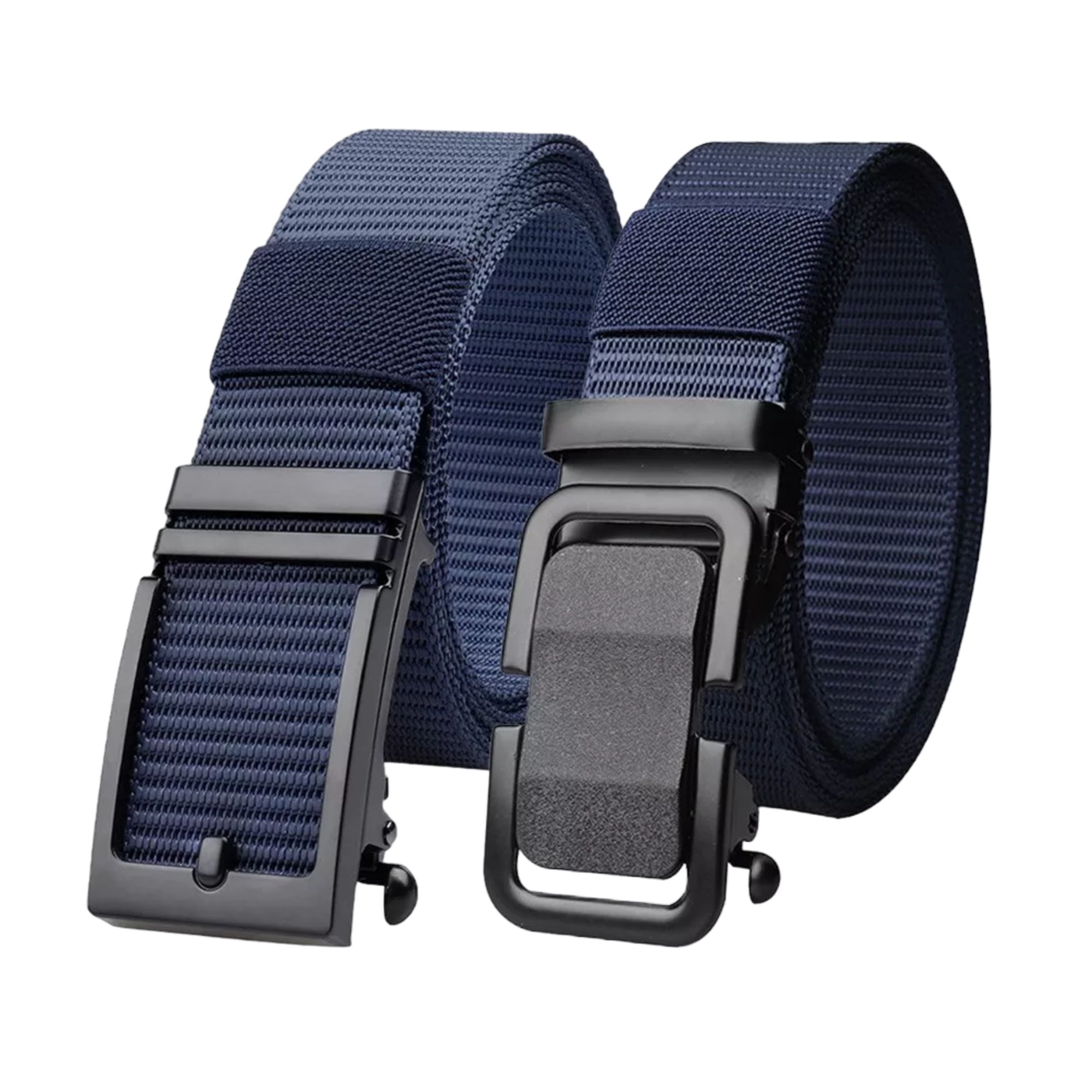 Cinturones Táctico Ajustable Moda Calidad Militar 125 Cm 2 Pzs Azul Marino