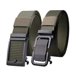 Foto 1 | Cinturones Ajustable 125 Cm 2 Piezas Verde Militar