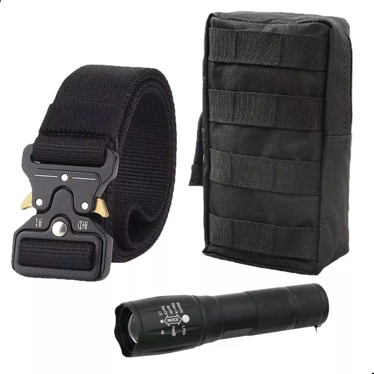 Set Cinturón Táctico Militar Eo Safe Imports Esi-9612 Negro Unisex