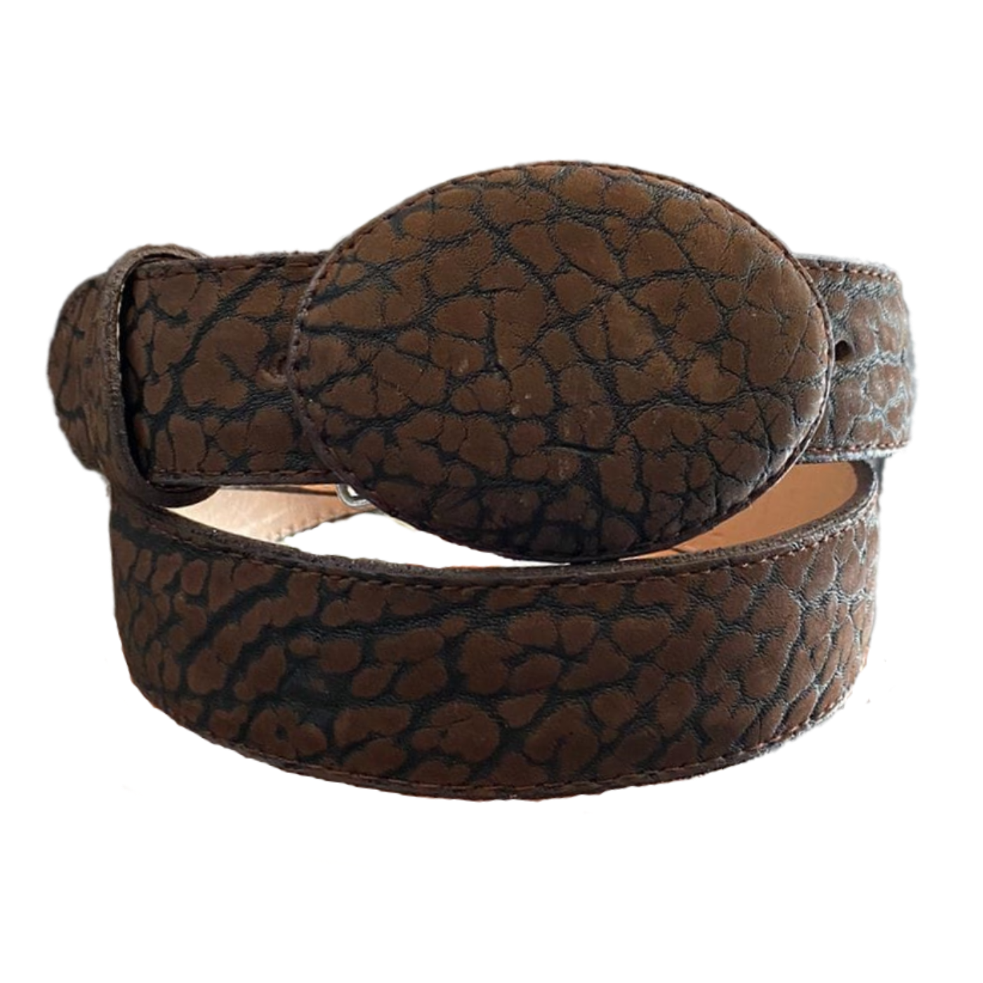 Foto 2 pulgar | Cinto Vaquero El Chiqueado Ovalado Marrón para Hombre