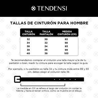 Foto 5 | Cinturón Tendensi T354002 Multicolor Reversible para Caballero 1 Pieza