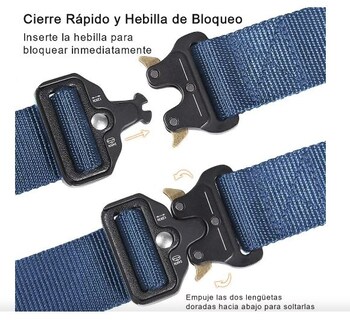 Foto 2 | Cinturón Ajustable Táctico + Riñonera Azul