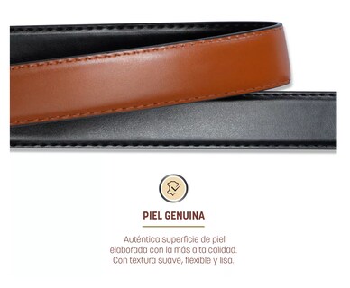 Foto 4 | Cinturón Ajustable Y Reversible 2 Pzs Talla Unitalla Gun Metal