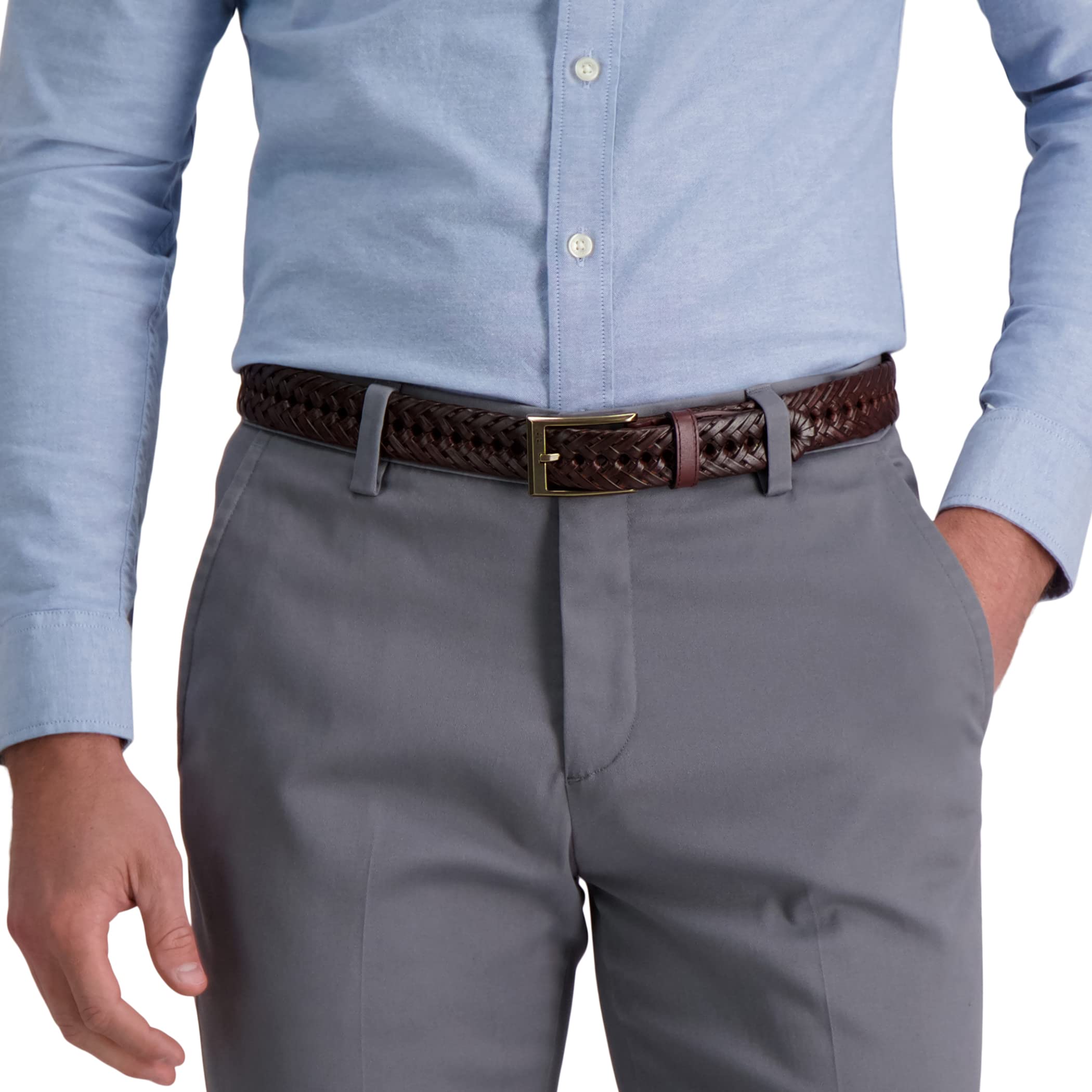 Foto 5 | Cinturón Trenzado Dockers Para Hombre Talla 34 - Venta Internacional