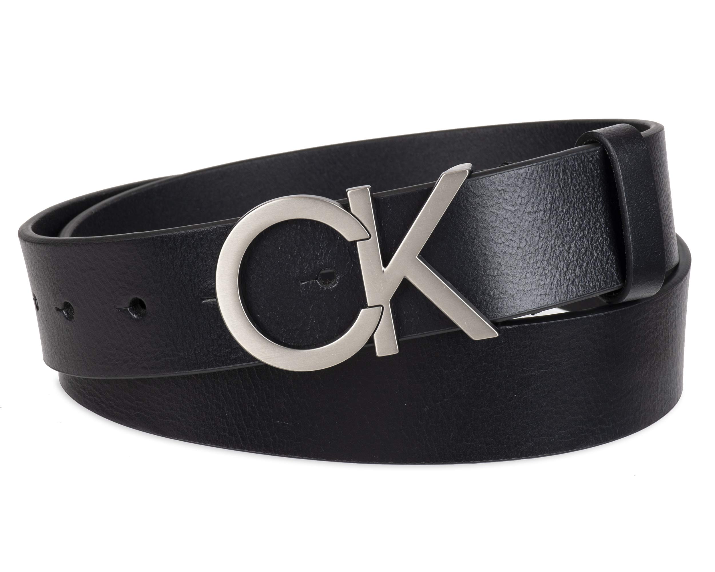 Foto 3 pulgar | Cinturón Calvin Klein con Monograma CK y Hebilla Recortada Negro Casual - Venta Internacional