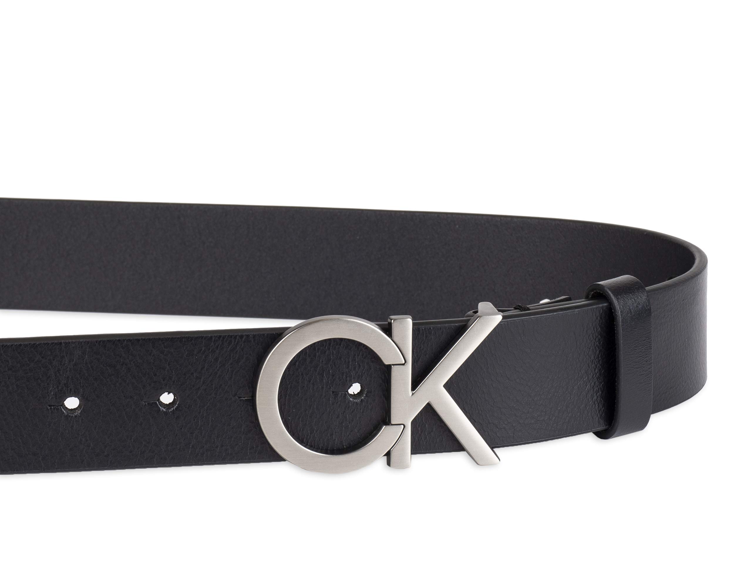Foto 4 pulgar | Cinturón Calvin Klein con Monograma CK y Hebilla Recortada Negro Casual - Venta Internacional