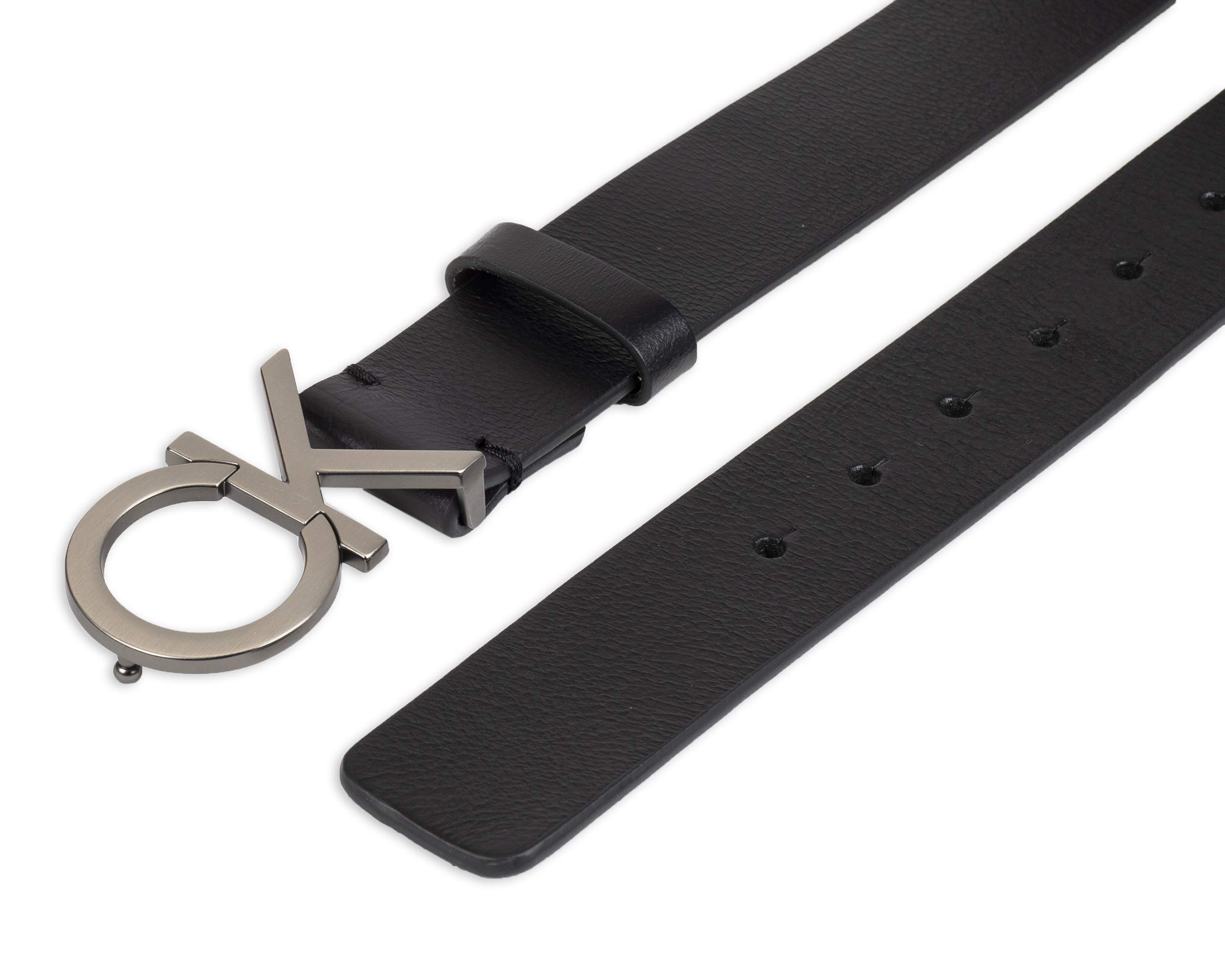 Foto 5 pulgar | Cinturón Calvin Klein con Monograma CK y Hebilla Recortada Negro Casual - Venta Internacional
