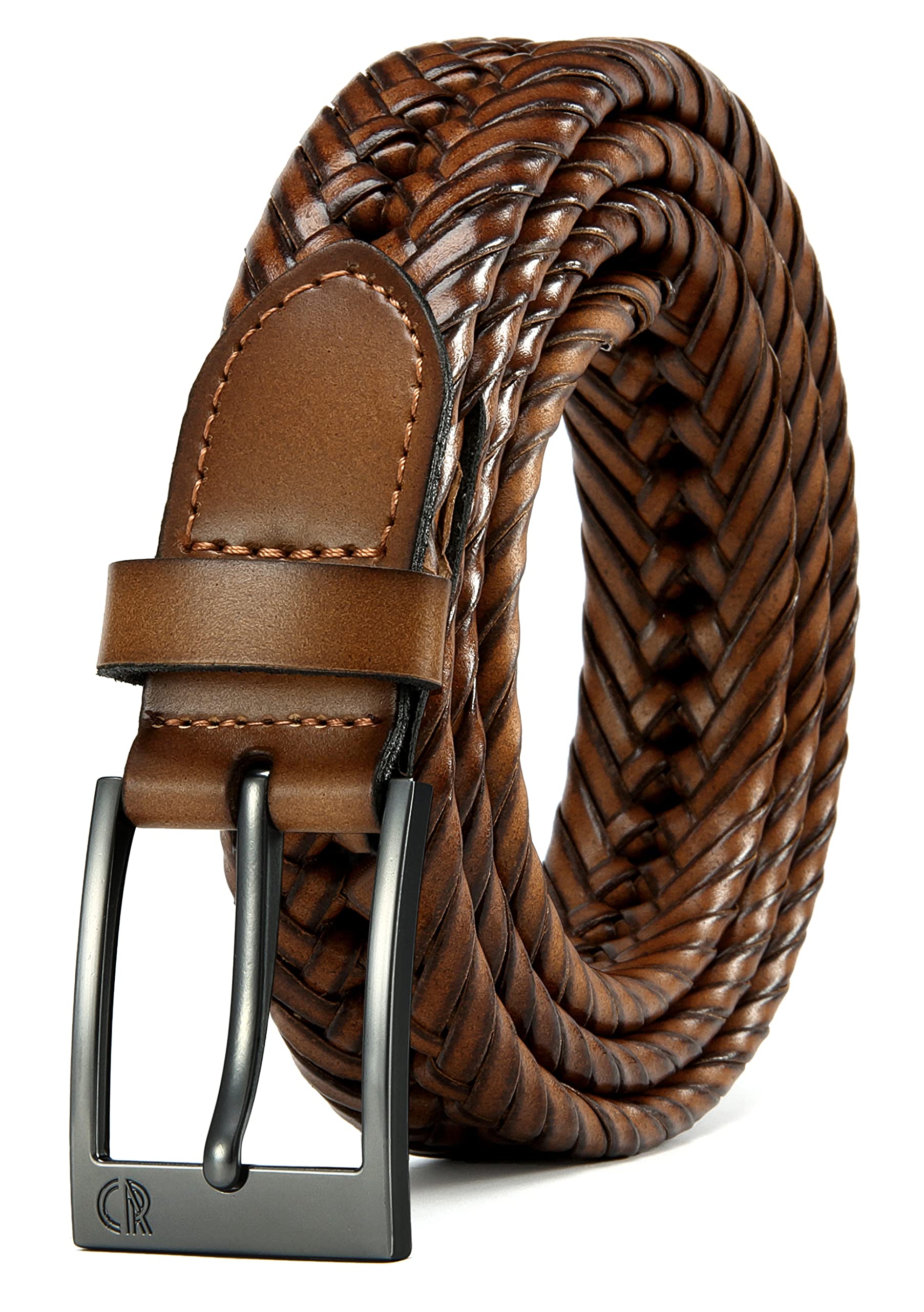 Foto 2 pulgar | Cinturón de Cuero Trenzado Chaoren Ajustable y Duradero para Hombre - Venta Internacional