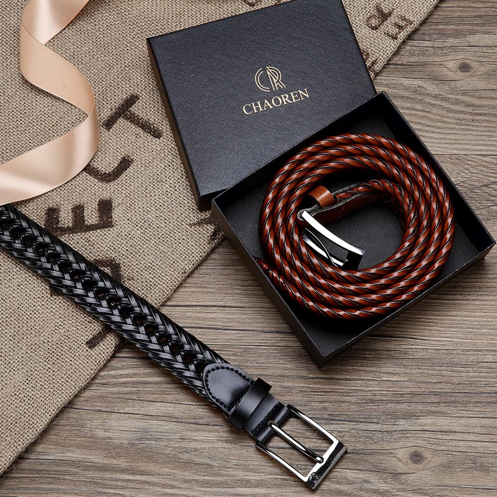 Foto 5 pulgar | Cinturón de Cuero Trenzado Chaoren Ajustable y Duradero para Hombre - Venta Internacional
