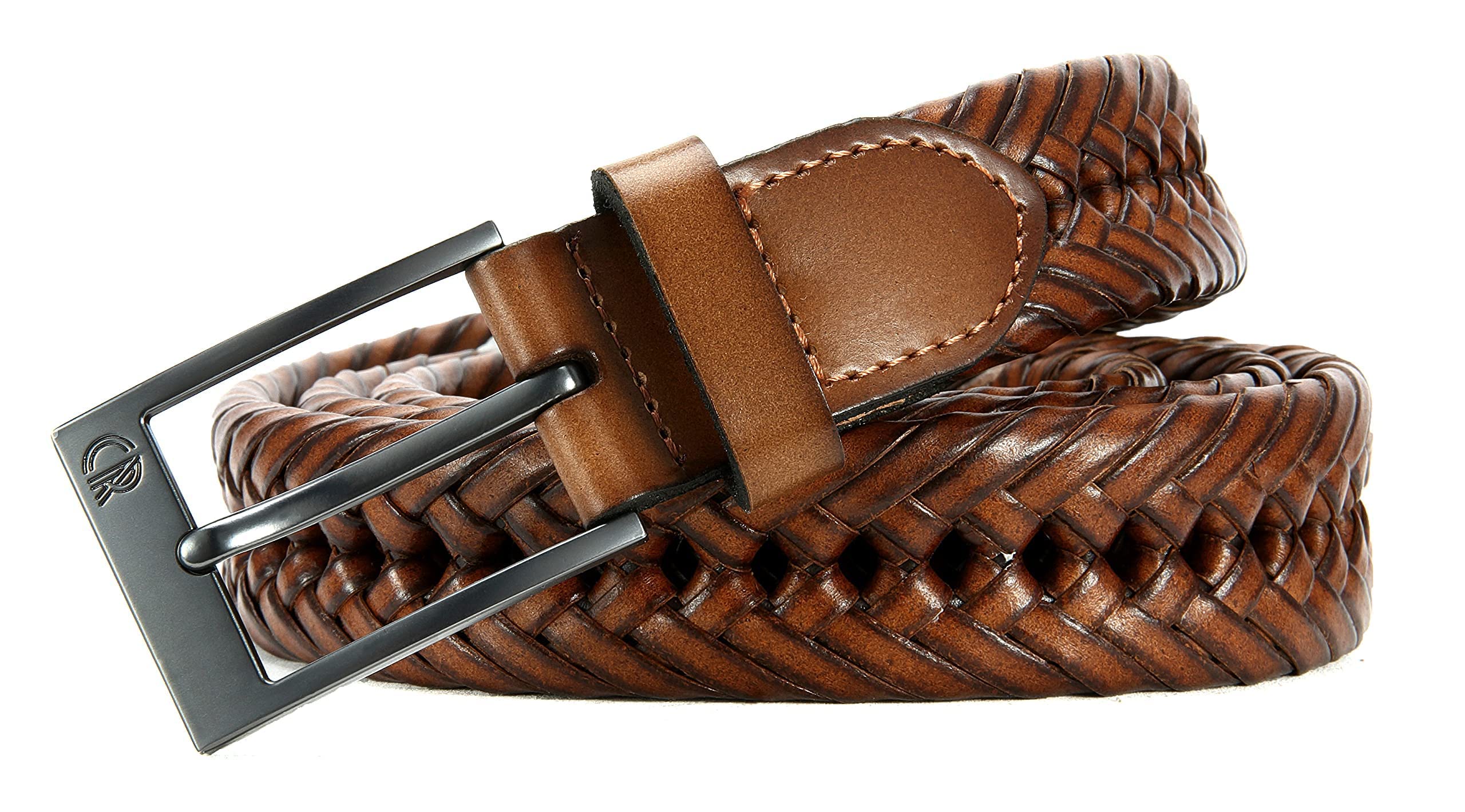 Foto 7 pulgar | Cinturón de Cuero Trenzado Chaoren Ajustable y Duradero para Hombre - Venta Internacional