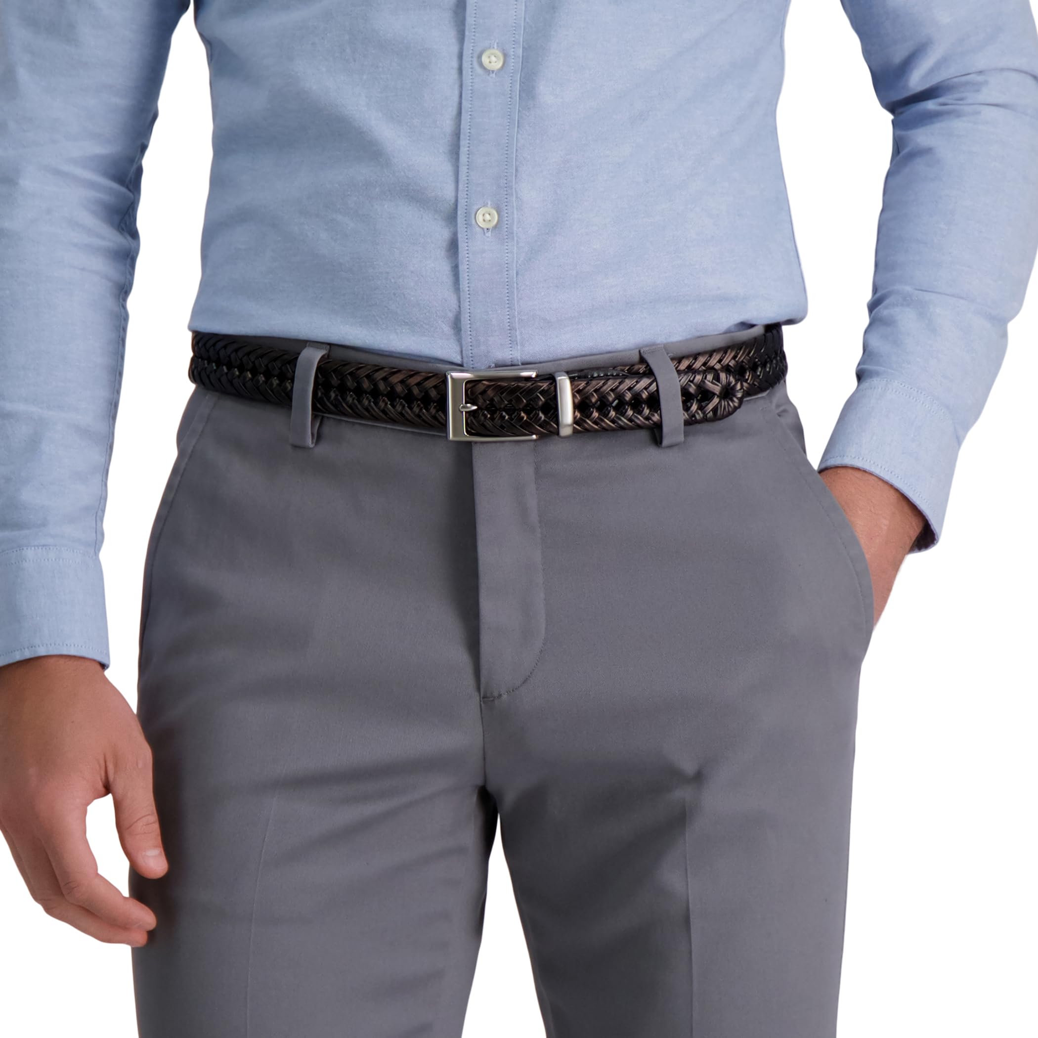 Foto 7 pulgar | Cinturón Trenzado Dockers Black Lace Para Hombre Talla S 30-32 - Venta Internacional
