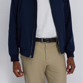 Foto 2 | Cinturón Trenzado Dockers Negro Para Hombre Talla 34 - Venta Internacional