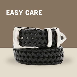 Foto 4 | Cinturón de Cuero Genuino Trenzado Perry Ellis Portfolio - Venta Internacional