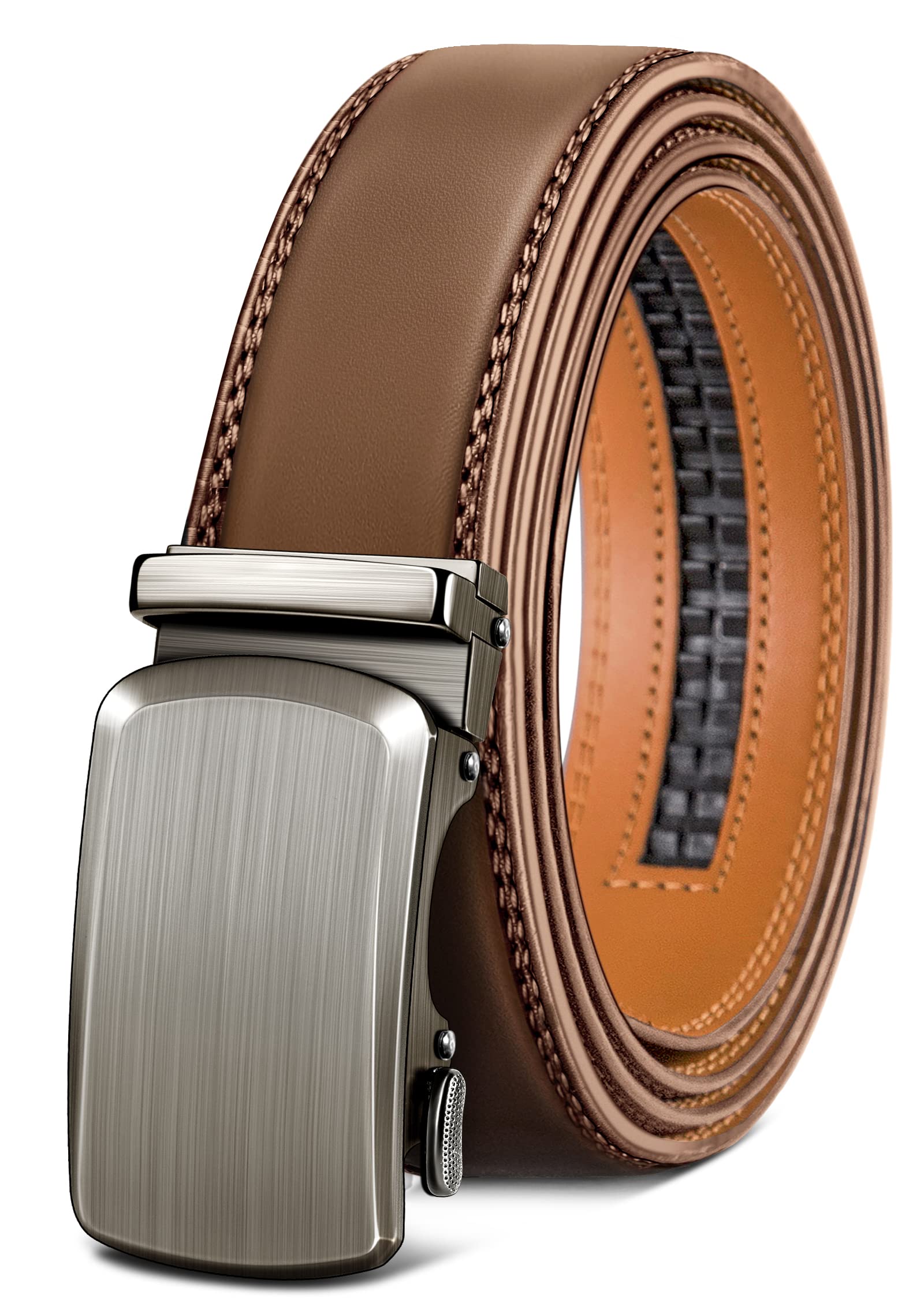 Foto 2 pulgar | Cinturón Bulliant Slide Ratchet Tawny De Piel Auténtica Para Hombre - Venta Internacional.
