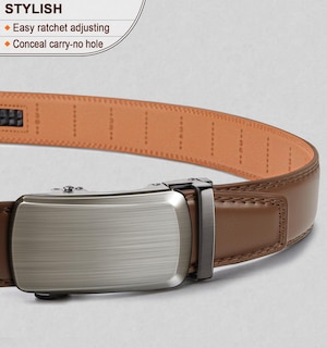 Foto 2 | Cinturón Bulliant Slide Para Hombre, Color Marrón Claro, De 112 A 132 Cm De Cintura - Venta Internacional.
