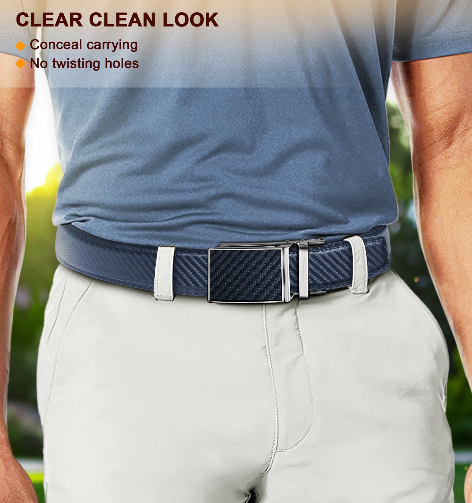 Foto 8 pulgar | Cinturón Bulliant Slide Trinquete Para Hombre, Vestido, Pantalón, Camisa Oxford - Venta Internacional.