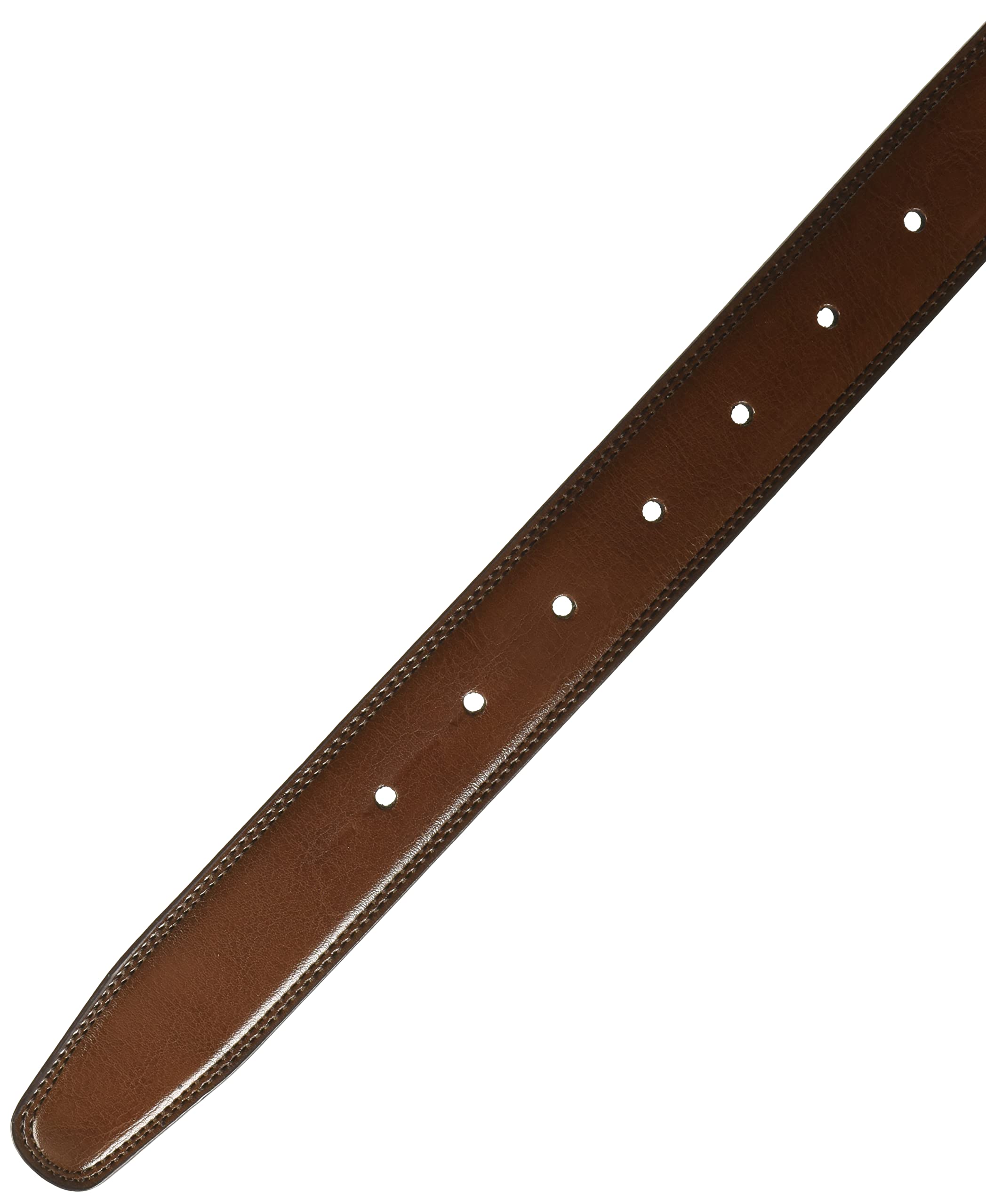 Foto 4 pulgar | Cinturón Perry Ellis Portfolio De Piel Con Doble Costura Marrón/negro - Venta Internacional.