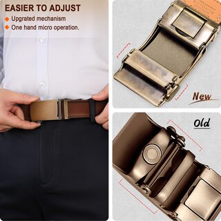Foto 5 | Cinturón Bulliant de Piel para Hombre - Venta Internacional