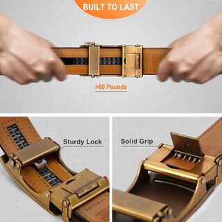 Foto 6 | Cinturón Bulliant de Piel para Hombre - Venta Internacional