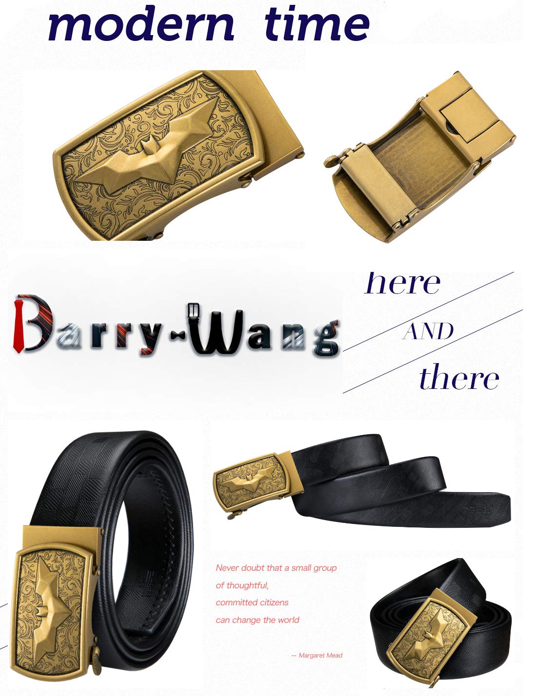 Foto 4 pulgar | Cinturón Barry.wang De Piel Auténtica Con Hebilla De Batman Para Hombre - Venta Internacional.